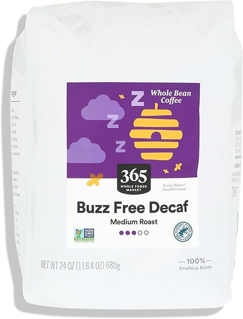 365 by Whole Foods Market Buzz Free Whole Bean Decaf Coffee, 24 OZ