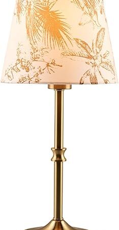 Cordless Table Lamp,5200mAh Rechargeable Battery Operated Lamp,3-Level Brightness Dimmable, Mid Century Modern Metal Ambient Lamps, Vintage Gold Lamps for Bedside, Retro Farmhouse Lamp