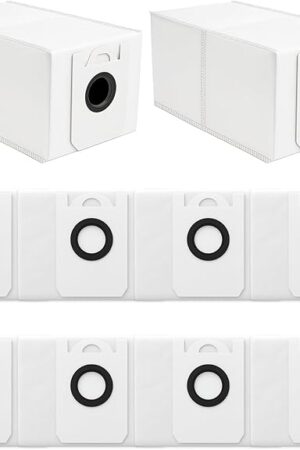 10 Pack 4.6 Liter Disposable Dust Bag Compatible with bObsweep Dustin & Orb-i Self-Emptying Robot Vacuum Replacement Parts Accessories, 10 Vacuum Bags