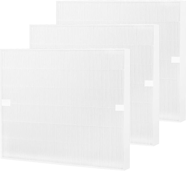 AP-1512HH True HEPA Filter Replacement Compatible with Coway Airmega AP-1512HH Mighty and Airmega 200M Air Cleaner Purifier, AP-1518R, AP-1519P, Item NO #3304899, 3 Pack HEPA Filter Only