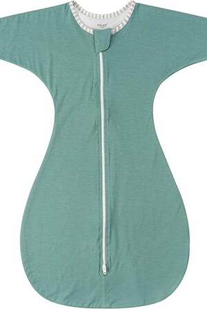 ZIGJOY Shark-Fin Transition Swaddle Rayon Made from Bamboo Mint Green 3-6 Months