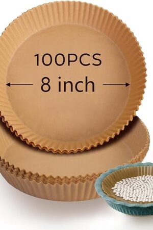 100pcs Parchment Paper for Pie Weights and Pans, Pie Crust Weights for Blind Baking blind Protector Pie Making Accessories