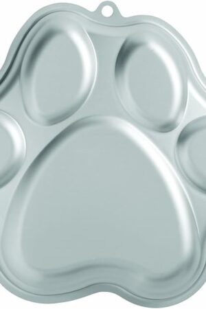 Wilton Paw Print Cake Pan, Silver, Aluminum