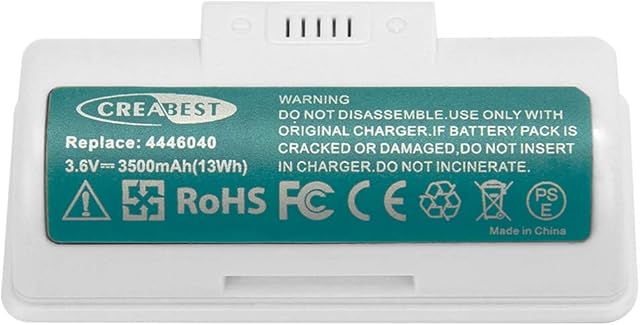 CREABEST Upgraded 3.6V 3500mAh Li-ion Replacement Battery Compatible with iRobot Braava Jet 240 241 245 Mopping Robots, iRobot Battery Replacement