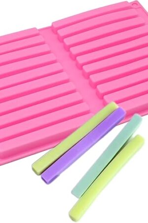 X-Haibei 20 Bars 10cm Length Strips Biscuit Chocolate Sticks Cookies Baking Jelly Silicone Mold
