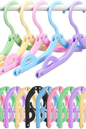 12pcs Travel Folding Hanger Household Multifunctional Portable Hanger
