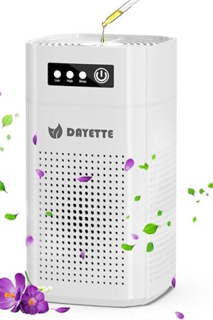 Air Purifiers for Bedroom, DAYETTE H13 True HEPA Air Filter Purifier for Small Room Up to 960 Ft², Qiuet Sleep Mode with Aroma Pad, Small Portable Air Purifier with USB Cable