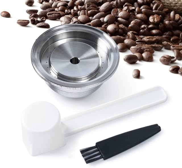 Reusable Coffee Capsule Compatible for Nespr*sso Vertu*Plus,Refillable Ve*tuo Capsules Reusable Ve*tu oline Pod Coffee Pod Compatible with Nespr*sso Vertu*line GCA1 Delo*ghi ENV135S
