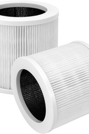 A1 Filters Fit for Vewior Air Purifier Filter Replacement A1 A1W, Compatible with Vewior HQSC-50, HQKJ-80, Ameifu AP01W, Koios HQKJ-50 Air Purifier, 2 Pack