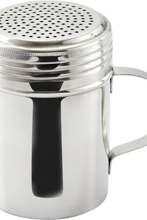 Winco 10 Oz. Stainless Steel Dredge (DRG-10), 5 inches X 4.75 inches X 1.5 inches