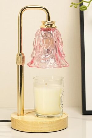Candle Warmer Lamp with Timer, Adjustable Height and Dimmable, Birthday Christmas Gifts for Womens, Mothers Day Gifts for Mom, Unique House Warming Gifts New Home Decor(Pink)