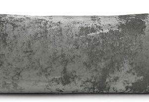 BEDELITE Velvet Body Pillow Cover with Zipper, Soft and Plush 20x54 Long Pillow Case, Velvety Smooth and Cozy Body Pillow Pillowcase for Bedroom and Couch, for All Seasons(Gray)