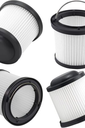 4 Pack PVF110 Replacement Filter for Black and Decker Handheld Pivot Vacuums PHV1810, PHV1210, PHV1410, BDH2000PL, BDH2020FLFH, BDH1620FLFH, Part # 90552433, Washable Hand Vac Filters