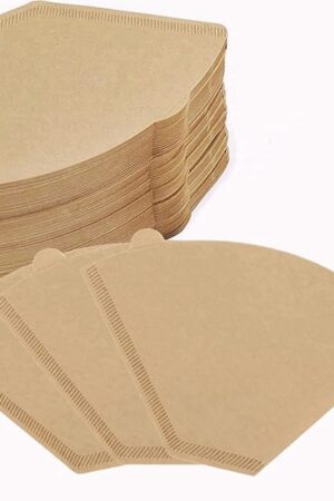 Coffee Filter #4,Cone Coffee Filter 8-12 Cups, Disposable Coffee Filters Paper for Smooth and Clean Taste, Pour Over and Coffee Maker (Natural Unbleached, #4 U-shaped 100 Count)
