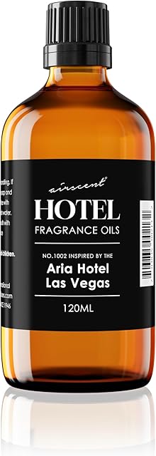 AirScent Hotel Diffuser Oil No. 1003 Inspired by Aria Hotel's Asian Garden Scent - Premium Fragrance Oil for Ultrasonic and Waterless Diffusers and Crafting - 120 mL, 4 fl oz Glass Bottle with Dropper