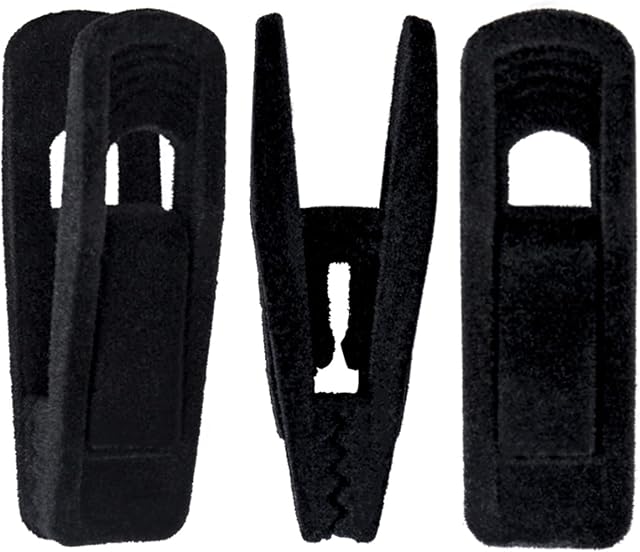 Velvet Hangers With 20 Black Pants Clips, Strong Finger Clips Perfect for Thin Hangers