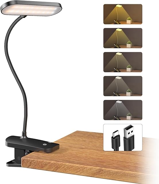 CUHIOY Desk Lamp Table Lamps 5 Colors Black