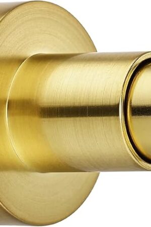 BRIOFOX Shower Curtain Rod Adjustable 18-78 Inch, Spring Tension Shower Rod No Drilling Non Slip, Brushed Gold