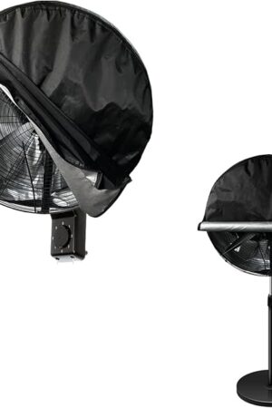 Bitubi Wall Mount Fan Cover,Waterproof Outdoor Fan Covers,Compatible for 18-20 Inch Industrial Fan and Pedestal Fan,Heavy Duty 600D oxford Dustproof Fan Cover,Black