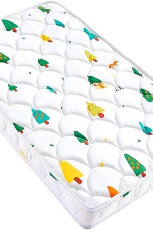 Baby Bassinet Mattress 33 x 20 inches- Firm Support and Comfort Premium Foam,Noiseless and Odorless,Hypoallergenic Small Crib Mattress, Fits Moses Basket, Dual Sided with Soft Breathable Fabric