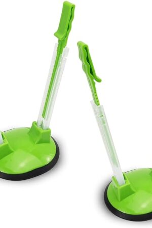 Baggy Rack Hands-Free Clip Food Storage Freezer Baggy Holder,Bag Holder for Plastic Bags Stand/Pack of 2 Green