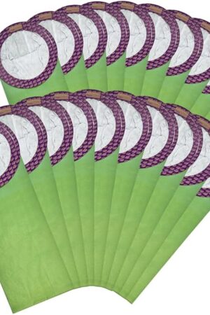 20 Pack 100331 Backpack Vacuum Bags Compatible with ProTeam 10 QT Backpack Vacuum Cleaner，Replace Part #100331 Open Cirular Collar