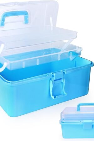 13 Inch Cake Decorating Storage Case, Suitable for Storing Baking Supplies (NOT INCLUDED), Blue