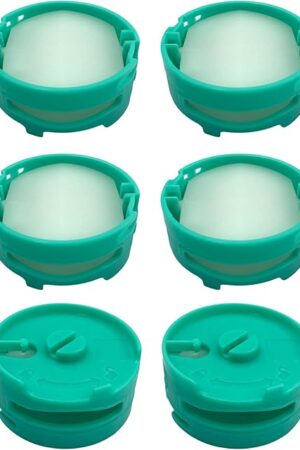 6 Pack 1541FC3000 Odor Neutralizer Technology Vacuum Replacement Cartridges Compatible with Shark AZ3000 AZ3002 HZ3000 HZ3002 IZ862H IZ562H ZD550 Vacuum Cleaner & Air Purifier, Teal, Original