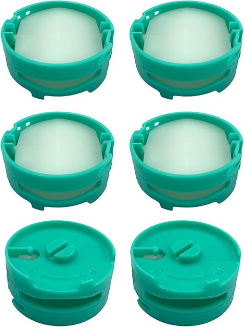 6 Pack 1541FC3000 Odor Neutralizer Technology Vacuum Replacement Cartridges Compatible with Shark AZ3000 AZ3002 HZ3000 HZ3002 IZ862H IZ562H ZD550 Vacuum Cleaner & Air Purifier, Teal, Original