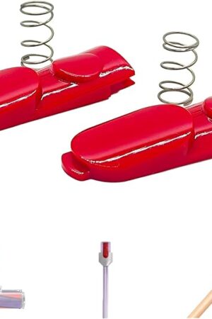 2 Pack Cleaner Head Clip Latch Tab Button with Spring Replacement for Dyson V7, V8, V10, V11, and V15 Electric Drive Parts, Extension Wand, Wand Tube, and Illumination Tool.