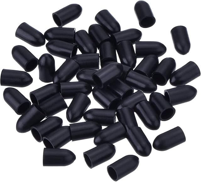 50 Pcs Pourers Dust Covers Olive Oil Liquor Bottle Pour Spout Cover Rubber Caps (Not Include the Spout)