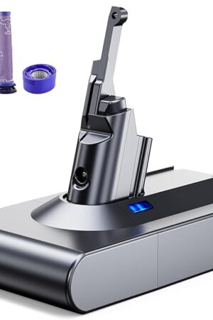 Designed for Dyson V8 Battery Replacement 21.6V 8.0Ah Compatible with Dyson V8 Animal Battery Replacement V8 Motorhead V8 Fluffy SV10 Carbon Fiber Vacuum Cleaner