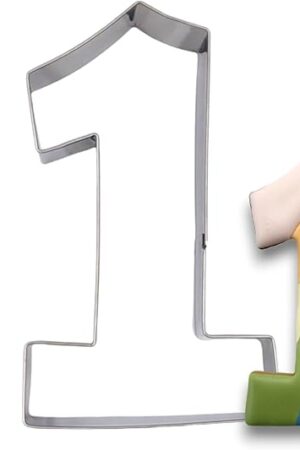 1 Number One Shape Cookie Cutter 4? Birthday Letter Cookie Cutter Mold- 18/0 Stainless Steel