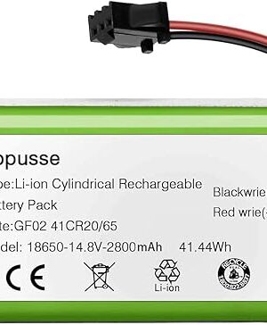 14.4V 2800mAh Li-ion Replacement Pa04 Battery Compatible with Ecovacs Deebot Vacuum N79 N79S DN622 & Eufy RoboVac 11S, 11S MAX, RoboVac 15C 30C MAX 25C G10 G20 G30 G40G