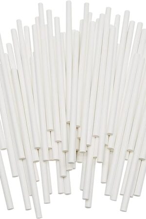 6 Inch White Lollipop Sticks, Lollipop Treat Sticks, for Homemade Candy, Cookies, Dessert, 200 Pcs