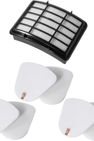 Vacuum Filter Replacement for Shark Navigator Lift-Away Vacuum NV350, NV351, NV352, NV355, NV360, NV370, UV440, UV490, UV540 vacuum, 1 HEPA, 3 Foam Filters & 3 Felt Filters - Replacement XFF350 XHF350