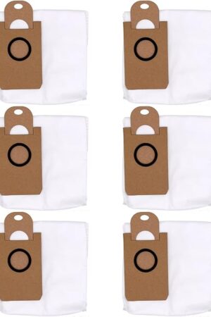 6 Pack Dust Bags for iHome AutoVac Nova Self Empty Robot Vacuum Replacement Accessory Parts