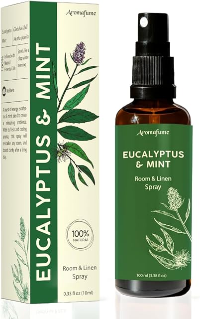 Aromafume Eucalyptus & Mint Room, Linen & Pillow Spray Aromatherapy