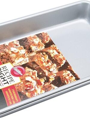 Wilton Recipe Right Biscuit Brownie Pan, 11 Inch x 7 Inch