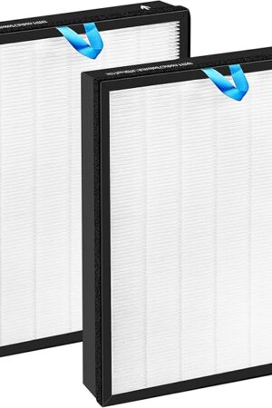 Vital 200S Replacement Filter for LEVOIT Vital 200S Air Purifier, 3-in-1 True HEPA and High Efficiency Activated Carbon Filter, Part# Vital 200S-RF,2 Pack,White