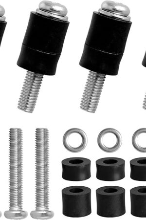 Belleone Wall Mounting Screws Bolts Fit for Samsung TV - M8 x 45mm with 25mm Long Spacers, Solid Screw Bolts Hardware, TV Mounting Bolts Compatible with Samsung 50" 55" 60" 65" 70" 75" 82" TV