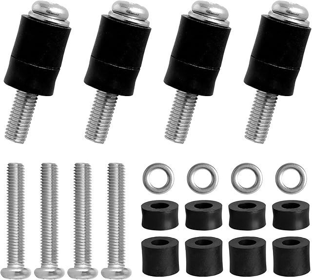Belleone Wall Mounting Screws Bolts Fit for Samsung TV - M8 x 45mm with 25mm Long Spacers, Solid Screw Bolts Hardware, TV Mounting Bolts Compatible with Samsung 50" 55" 60" 65" 70" 75" 82" TV