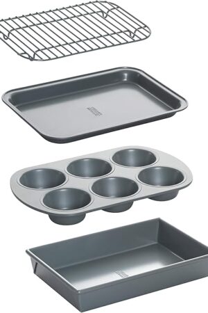 Chicago Metallic Professional 4-Piece Non-Stick Toaster Oven Set