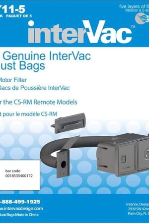 Y11-5 Genuine InterVac Vacuum Cleaner Dust Bags for CSRM Models