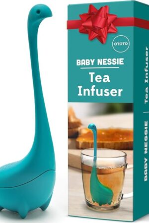 Cute Tea Infuser by OTOTO - Loose Leaf Tea Steeper, Tea Accessories, Tea Diffusers, Tea Infuser for Loose Leaf Tea, Tea Strainers, Cute Gifts, Tea Gift Set, Kitchen Gifts, Cooking Gadgets