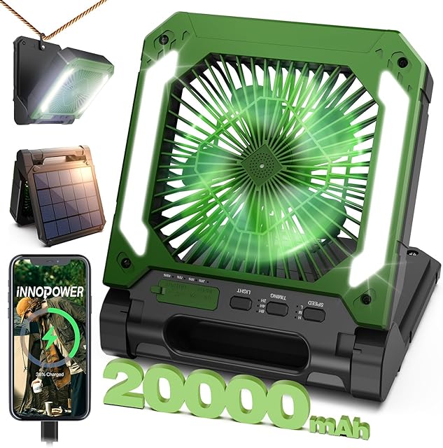 Portable Table Fan Battery Powered Fan