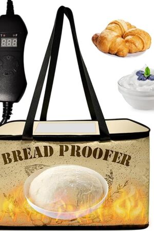 Versatile Dough Proofer with Heater, Bread Pizza Dough Proofing Box Temperature Control Proofing Accessories for Making Bread, Yogurt, for Baking, Fermentation