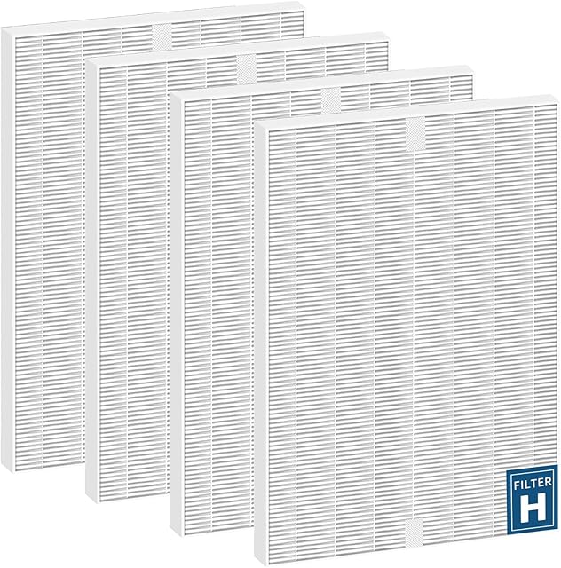 4 Pack H13 116130 Replacement Filter H for Winix 5500 5500-2 C535 5300 5300-2 6300 6300-2 P300 AM90 9000 5000 5000B C909 9800 Air Purifier