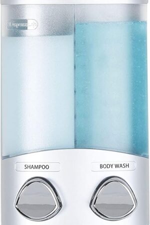 Better Living Products 76234-1 DUO 2-Chamber Dispenser, Satin Silver