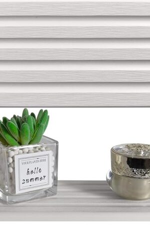 2 PCS Water Absorbing Stone Trays for Bathroom Sink & Kitchen Counter, Fast-Drying Diatomite Sink Caddy, Vanity Tray, Hand Soap Holder with Anti-Skid Feet (White, 7.9" x 4"/20 x 10cm)